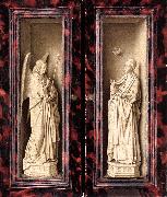 EYCK, Jan van Small Triptych (outer panels) rt oil painting on canvas
